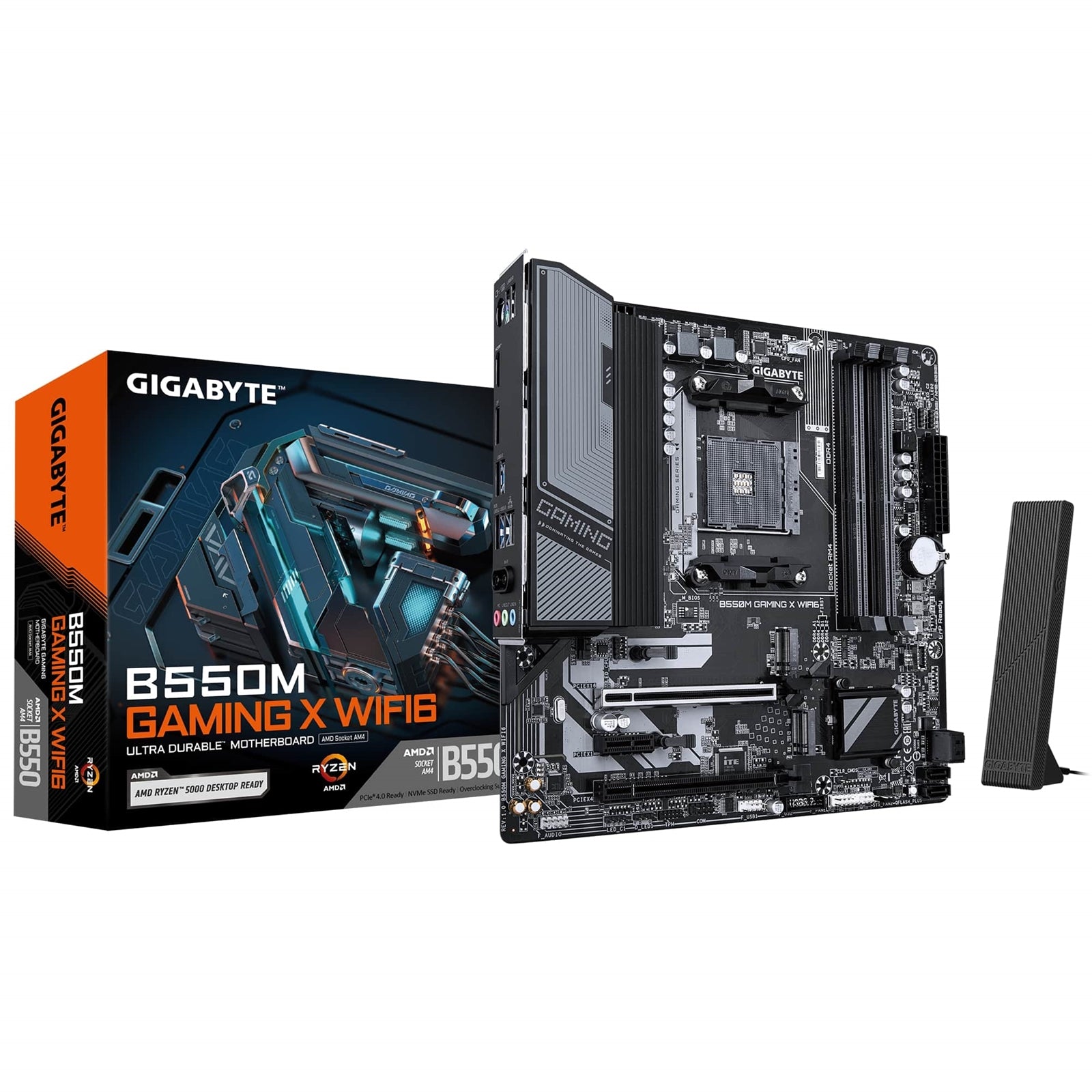 Gigabyte B550M GAMING X WiFi 6 Micro-ATX AM4 Motherboard PCIe 4.0 Gigabyte B550M GAMING X WiFi 6 Micro-ATX AM4 Motherboard PCIe 4.0